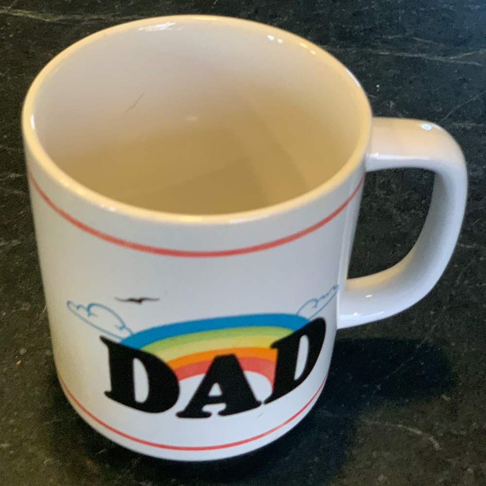 APPLAUSE | Dad - You’re The Best | Vintage Rainbow Mug🌈